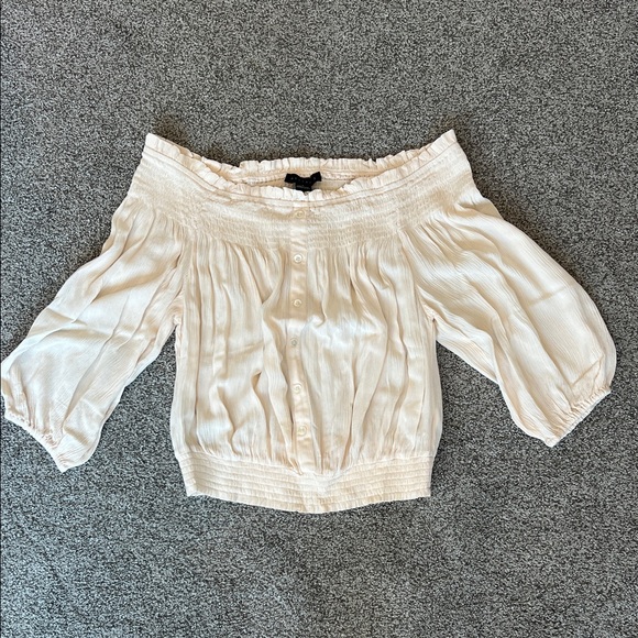 Sanctuary Cream Off-Shoulder Blouse - Picture 1 of 5